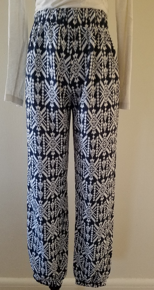 Patterned Harem Pants